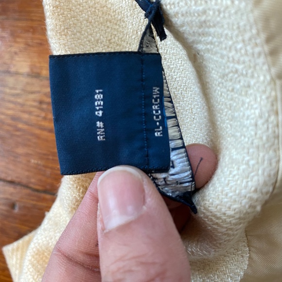 Vintage Ralph Lauren Blue Label Classic Tweed Linen Jacket Size 6 - Picture 5 of 11